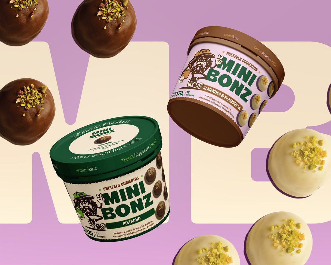 Proximos sabores mini bonz pretzels cubiertos con chocolate